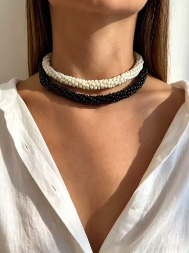 Collier kette perlenkette - kette,