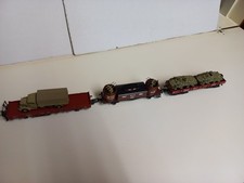 Roco  3 Eisenbahn Waggons beladen mit Fahrzeugen H0/1:87