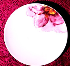 V & B- ROSE GARDEN - Brot,-Dessertteller-Weiß mit rosa Blumen 21  x 3 cm NEU