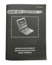 Bedienungsanleitung Nintendo Game Boy Advance SP Anleitung AGS-EUR(A)2