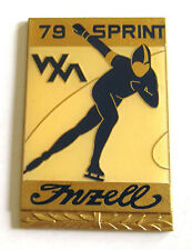 Plakette klein 79 Sprint WM Inzell Emblem Andenken Wintersport Eisschnelllauf