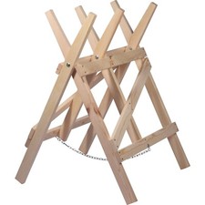 Sägehilfe Massivholz Sägegestell für Kaminholz Holz Sägebock Kiefer klappbar