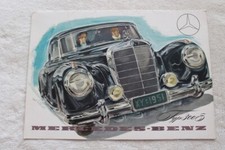 32B 624 1952 Mercedes Benz 300 S 300S Zeichnungen Hans Liska Prospekt Brochure