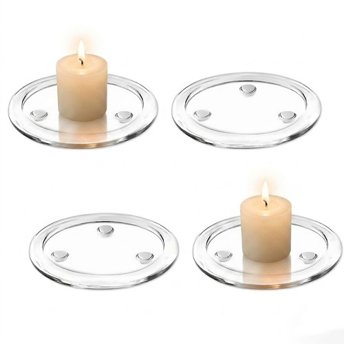 Glas kerzenteller kerzenhalter - glas,