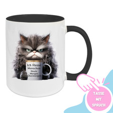 Tasse ich hasse Menschen Katze