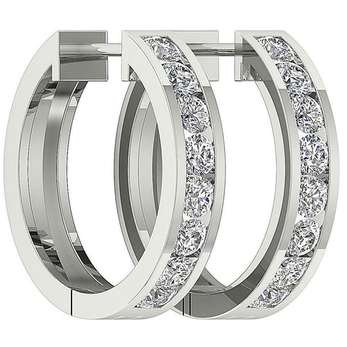 Creolen natürlicher diamant - natürlicher,