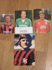 4 Autogrammkarten Hannover 96 nicht signiert (Gerber, Stiller, Klütz, Babatz)