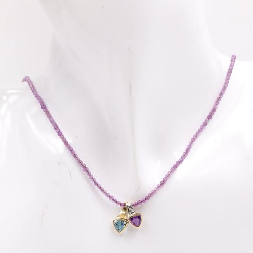 Amethystcollier kette mit - amethystcollier,