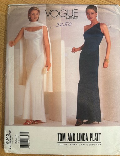 Vogue schnittmuster abendkleid - schnittmuster,