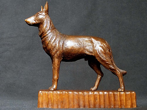 Deutscher schäferhund stehend - deutscher,