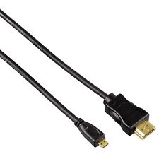 Hama HDMI Kabel 0,5m 4k UHD 3D HDR 2160p HDMI-A -Micro-HDMI (Typ D) Foto/Digicam