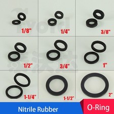 Schwarze Nitril Gummi Flach