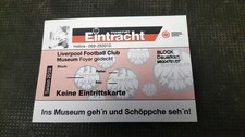 Souvenir Ticket SGE Eintracht Frankfurt Liverpool FC UEFA CL 25/26