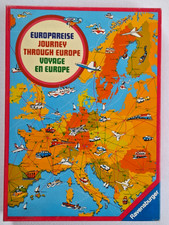 Europareise Ravensburger Spiele Brettspiel Familienspiel  Retro 50 Jahre alt