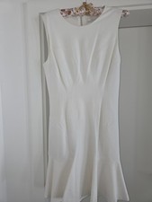 ?DIANE V. FÜRSTENBERG ETUI KLEID?weiß Braut GR.6/36 Glockenrock KURZ Hochzeit