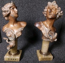 2x Büste Antik um 1900 Höhe