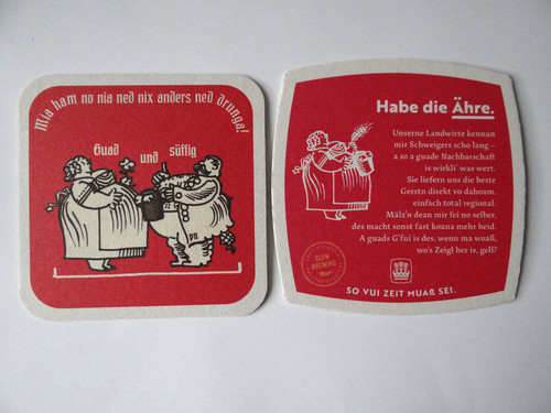 Bierdeckel privatbrauerei - 2, bierdeckel: