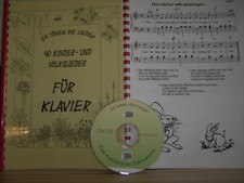 40 Kinderlieder für Klavier - Noten & CD