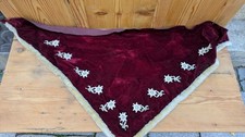 antik tolles Samt Schultertuch