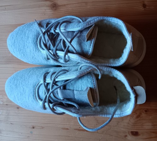 Wolf schuhe lammfell - wolf,