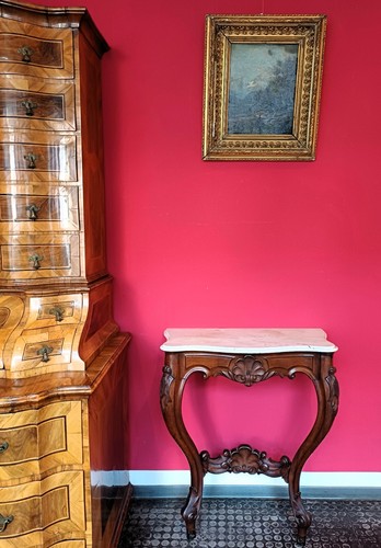 Wandkonsole mit marmorplatte - wandkonsole,