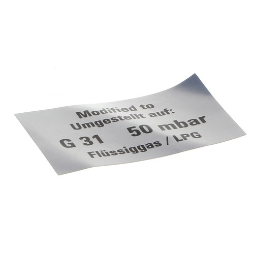 Rational aufkleber gasumbau - aufkleber,