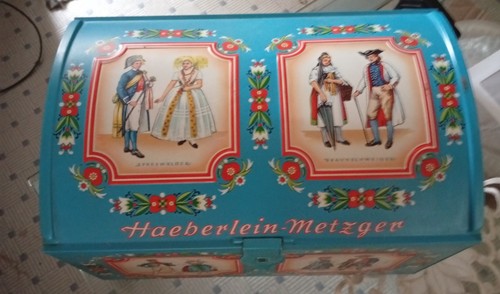 Alte blechdose haeberlein - alte,