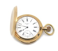 Jules Huguenin Minute Repeater 18K Gelbgold Taschenuhr
