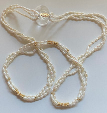 Perlenkette   - 3-Reihig  -