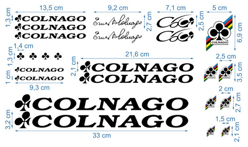 Colnago gestanzt abziehbild - colnago,
