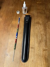 Orig. Lederetui Hammerschmidt 116a für Klingson Sopranflöte inklusive Pflegeset