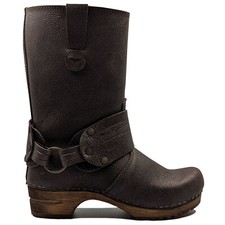 Sanita 'Mohawk' Danish Clog Boots in Antique Brown (452203) - Hölzern