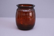 DDR Rumtopf aus braunem Glas Glasgefäß mit Aufschrift 1 Liter 80er Jahre