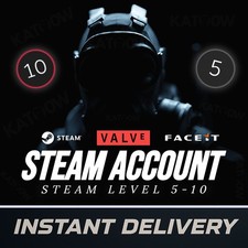 Steam Account | 5 & 10 Level