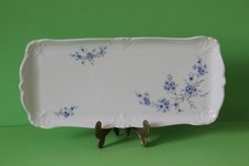 Tirschenreuth Baronesse Vergissmeinnicht Königskuchenplatte Platte 32,5 x 15 cm