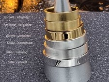 SterlingSilber925 Ring 5mm poliert/vergoldet/satiniert/eismattiert/rund gehämmer