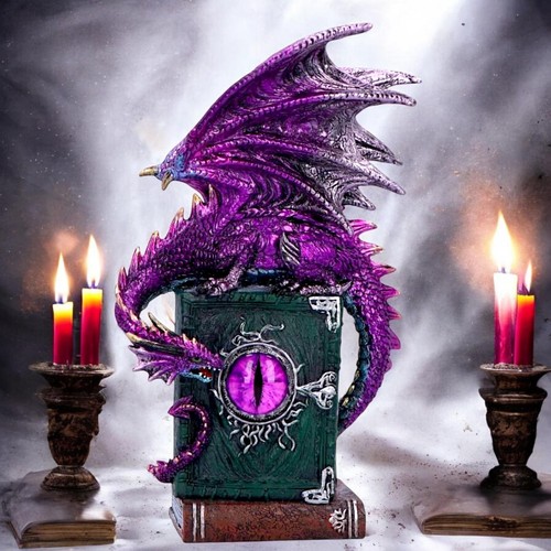 Gothic lila drachen figur - gothic,