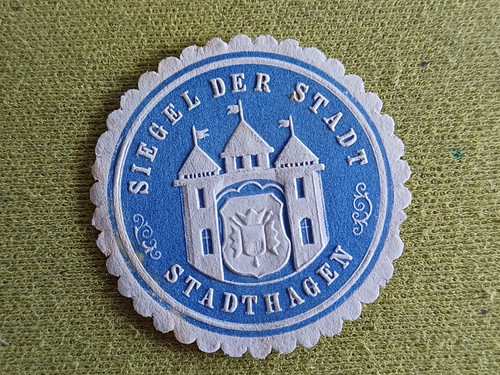 Siegelmarke reklamemarke der - siegelmarke,