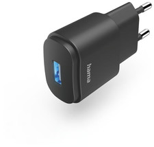 Hama Ladegerät USB-A Ladeadapter Stecker, 6W, Netzteil, mit LED, schw., 00201644