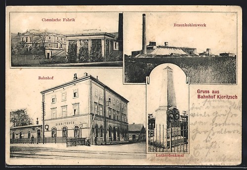 Kieritzsch bahnhof mit - kieritzsch,,