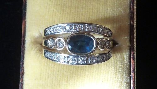 Gelbgoldring aus karat mit - 14,