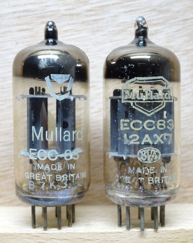 Pair mullard ecc83 - mullard, über