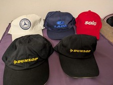 5x Baseball Caps Konvolut Mercedes Lada Dunlop Solo Vintage Mütze Cap 