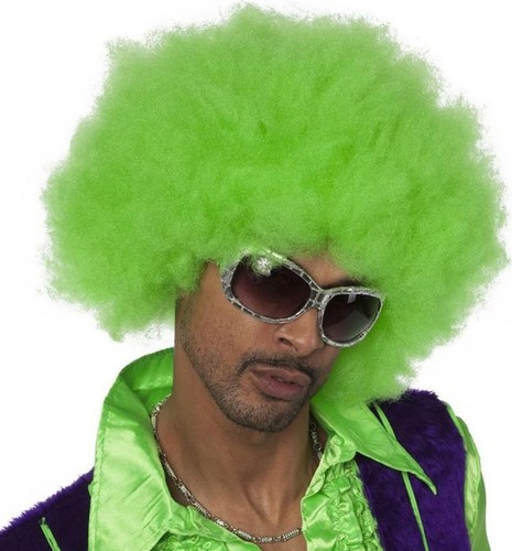 Grüne afro perücke - afro, /