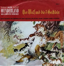 7'' Vinyl: BASTEI - Wunderland Märchen - Der Wolf & die 7 Geißlein- gebraucht
