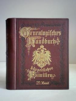 Deutsches geschlechterbuch - deutsches,