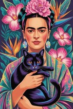 Frida kahlo mit - kahlo, schwarzer