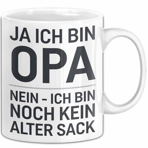 Opa tasse geschenk ich - tasse, ja