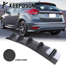 Für Ford Focus st MK2 MK3 Heckdiffusor Stoßstange Lippe Einsatz Carbon Fiber