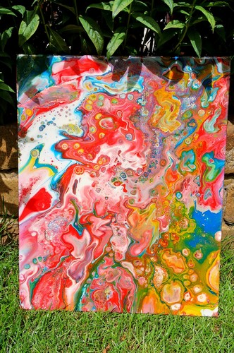 Acrylbild abstrakte kunst - acrylbild,